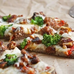 low carb flax pizza crust