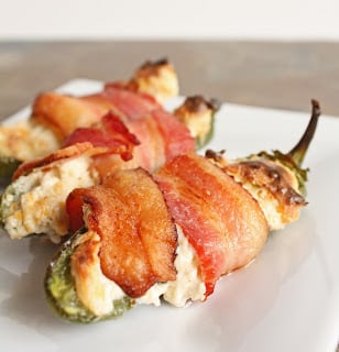 A bacon wrapped low carb jalapeño popper recipe