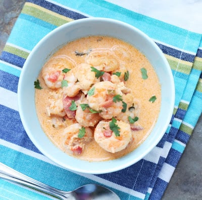 Easy and delicious low carb Brazilian Shrimp Moqueca recipe