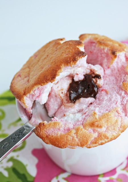 sugar free raspberry souffle raspberry souffle with a molten chocolate center