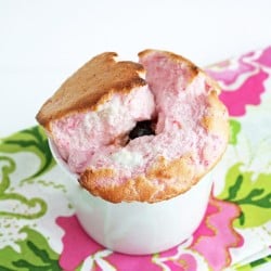 low carb raspberry souffle