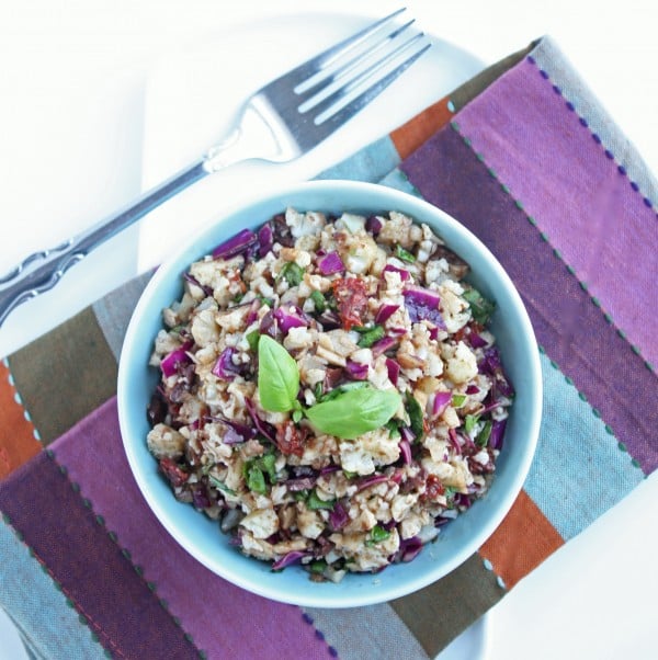 anti pasta cauliflower salad