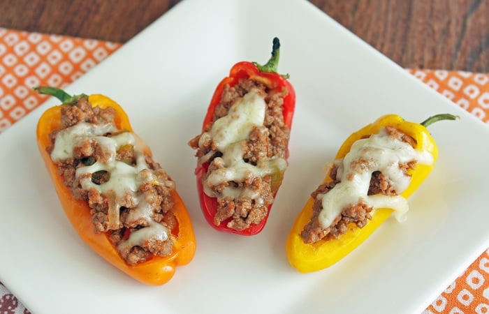 low carb chili stuffed peppers