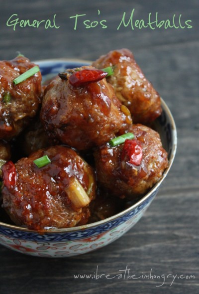 keto general tso's meatballs