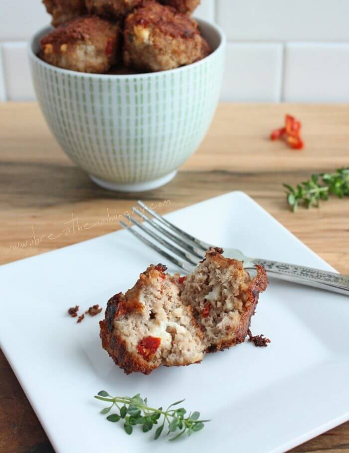 Sun-dried Tomato & Feta Meatballs