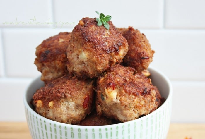 Sun dried Tomato & Feta Meatballs