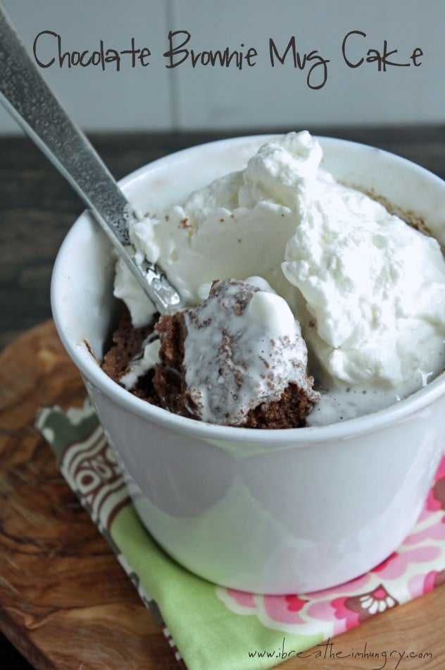 Delicious easy low carb chocolate brownie mug cake recipe