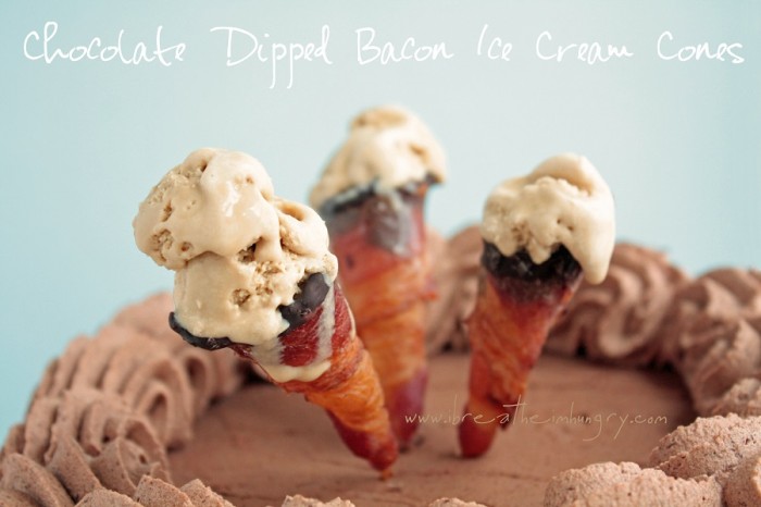 bacon ice cream cones low carb and gluten free