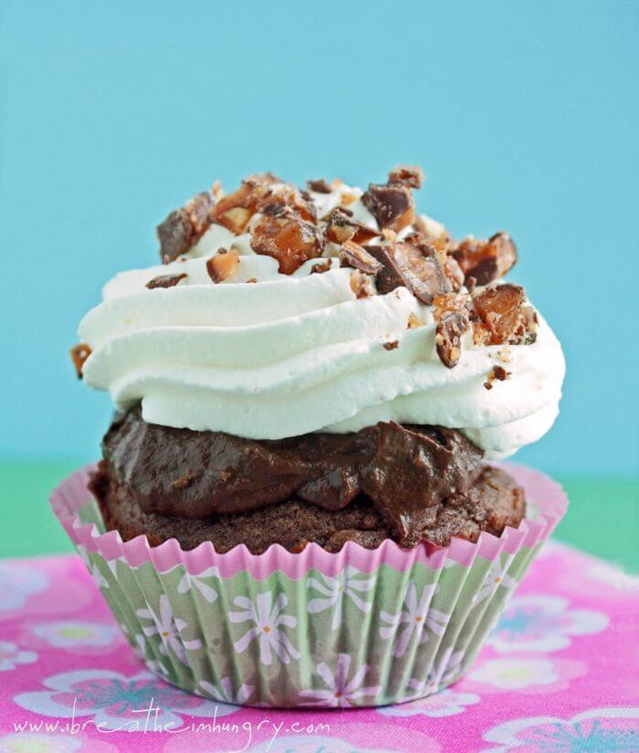 low carb death by chocolate cupcake