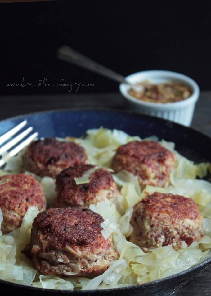 corned beef meatballs with cabbage low carb and gluten free