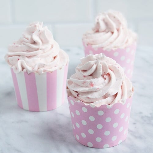 strawberry mug cakes with whipped cream low carb and gluten free