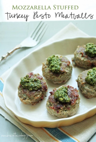 low carb meatball recipe with pesto