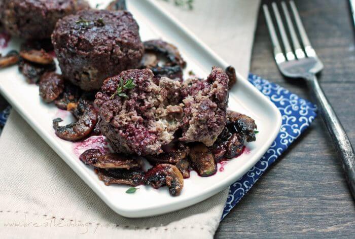 beef and blue cheese meatballs from ibreatheimhungry.com