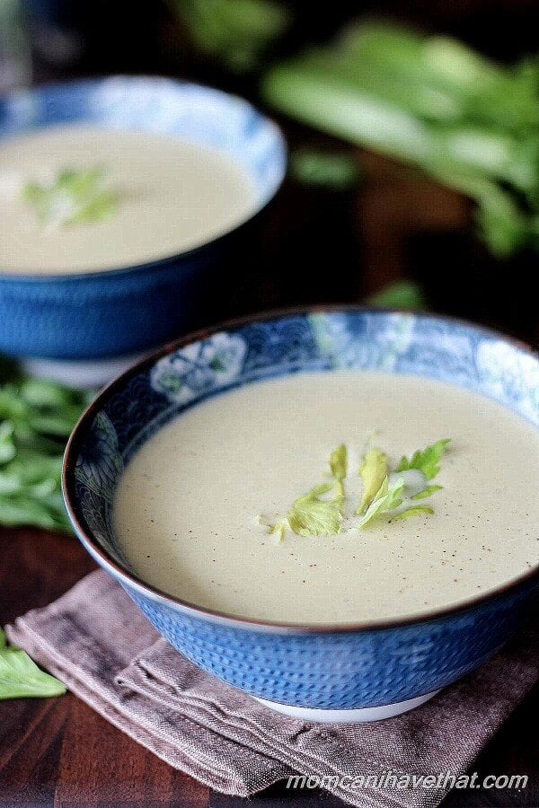 Fennel and cream of celery soup
