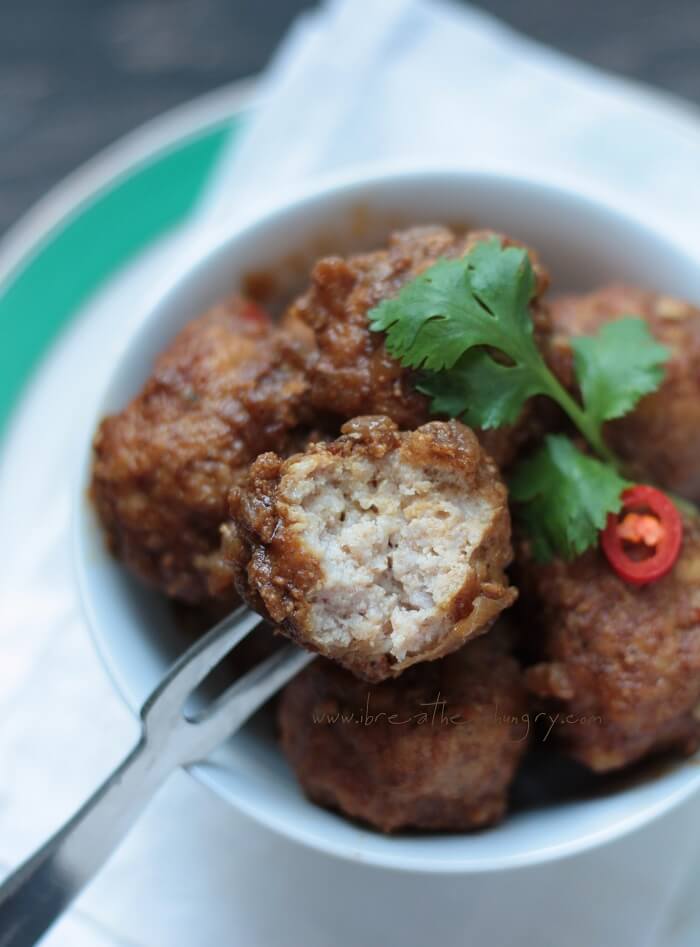 pork vindaloo meatballs