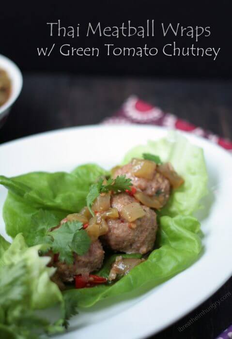low carb thai meatballs