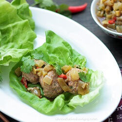 low carb meatball recipe from ibreatheimhungry.com