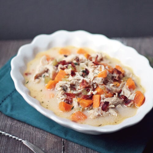 low carb bacon and turkey chowder recipe