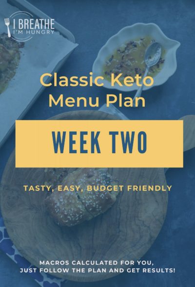 Week 2 keto meal plan Overview