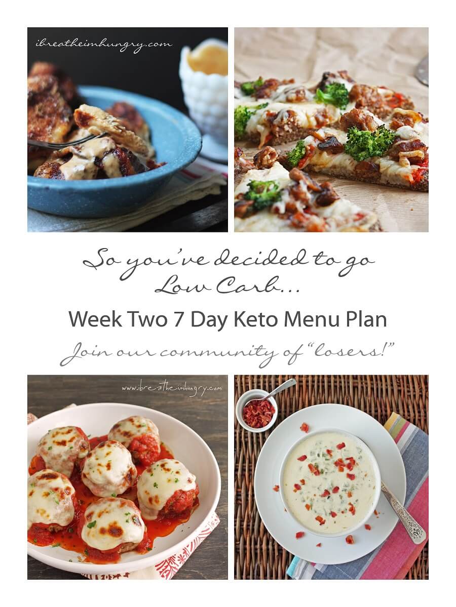 Free Keto Menu Plan Week 2
