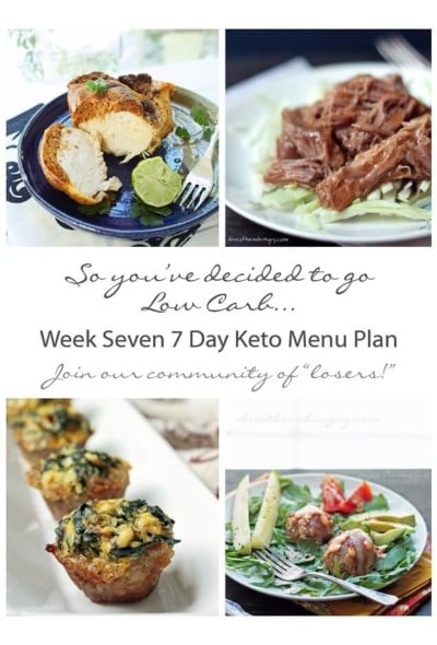 Low Carb Meal Plan from I Breathe I'm Hungry