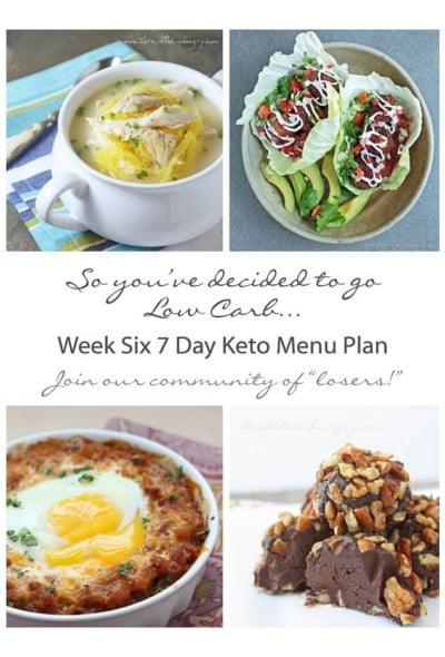 7 day low carb menu plan