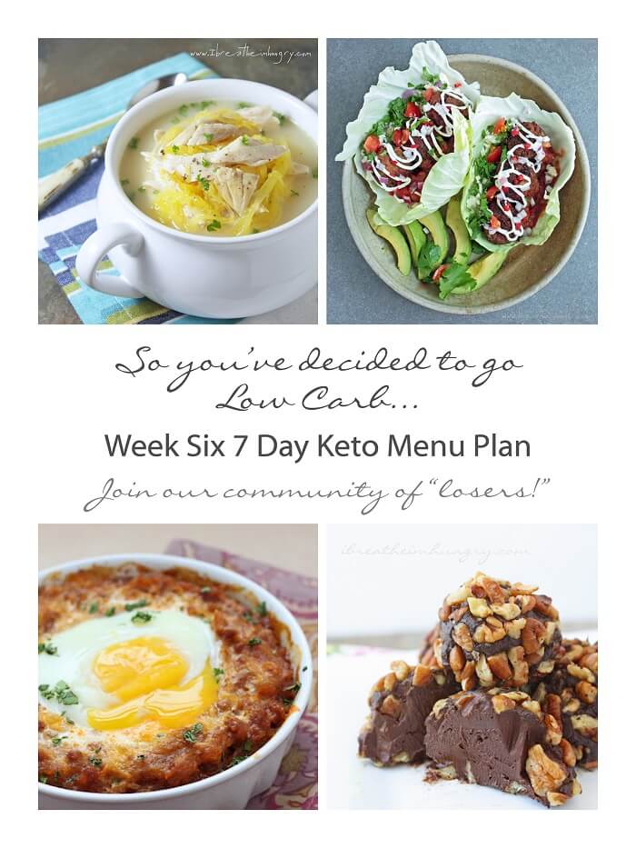 7 day low carb menu plan
