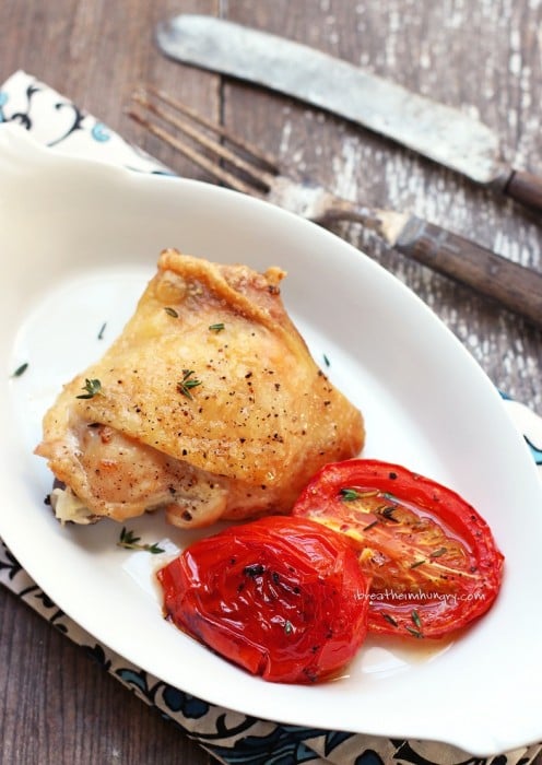 Keto Roasted Chicken Sheet Pan Dinner