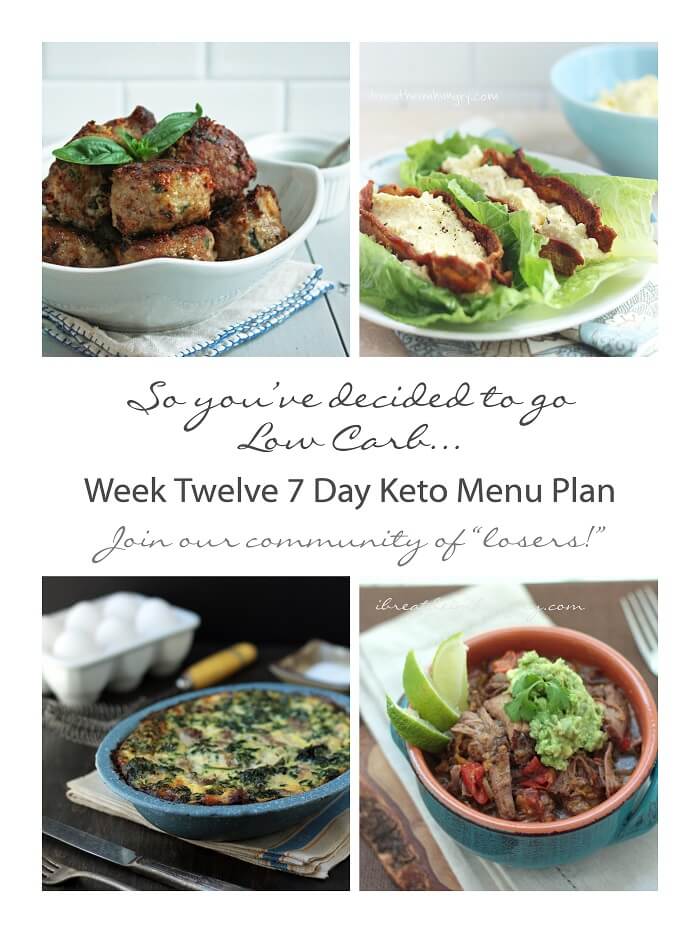 Week 12 Free Keto Menu Plan