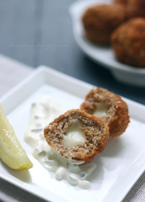 a low carb and gluten free meatball recipe from mellissa sevigny of i breathe im hungry