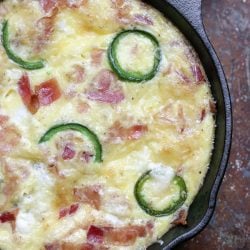 A keto friendly jalapeno popper frittata recipe from i breathe im hungry