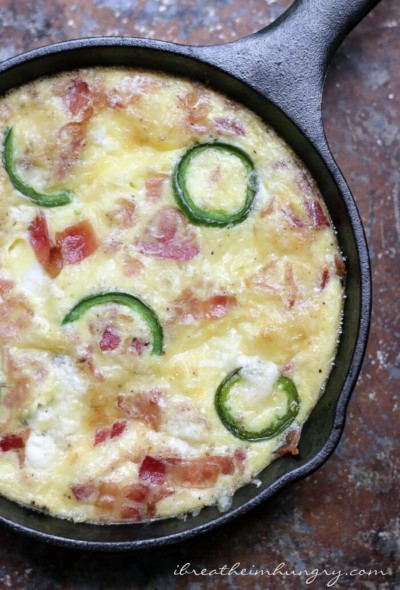 A keto friendly jalapeno popper frittata recipe from i breathe im hungry