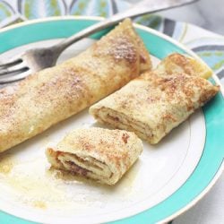 A keto egg fast crepe breakfast recipe from Mellissa Sevigny of I Breathe Im Hungry