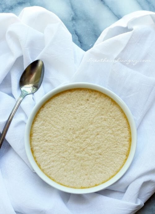 A Salted Caramel flavored Keto Egg Fast Custard that fits into the IBIH Egg Fast Menu Plan!