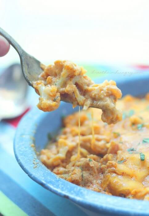 a low carb and gluten free cauliflower recipe from Mellissa Sevigny of I Breathe Im Hungry