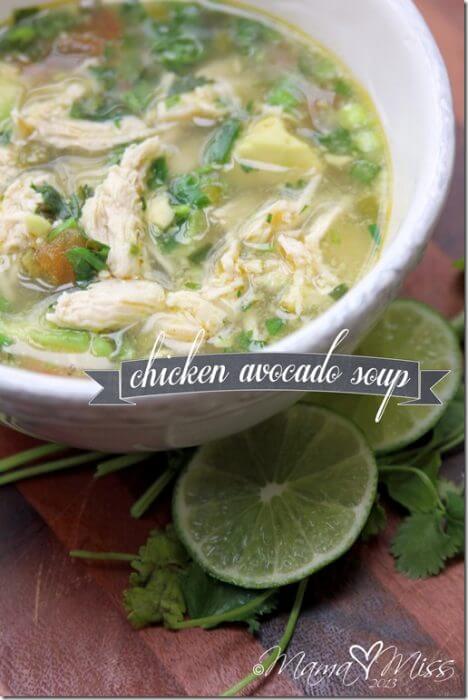 Chicken Avocado Soup Low Carb
