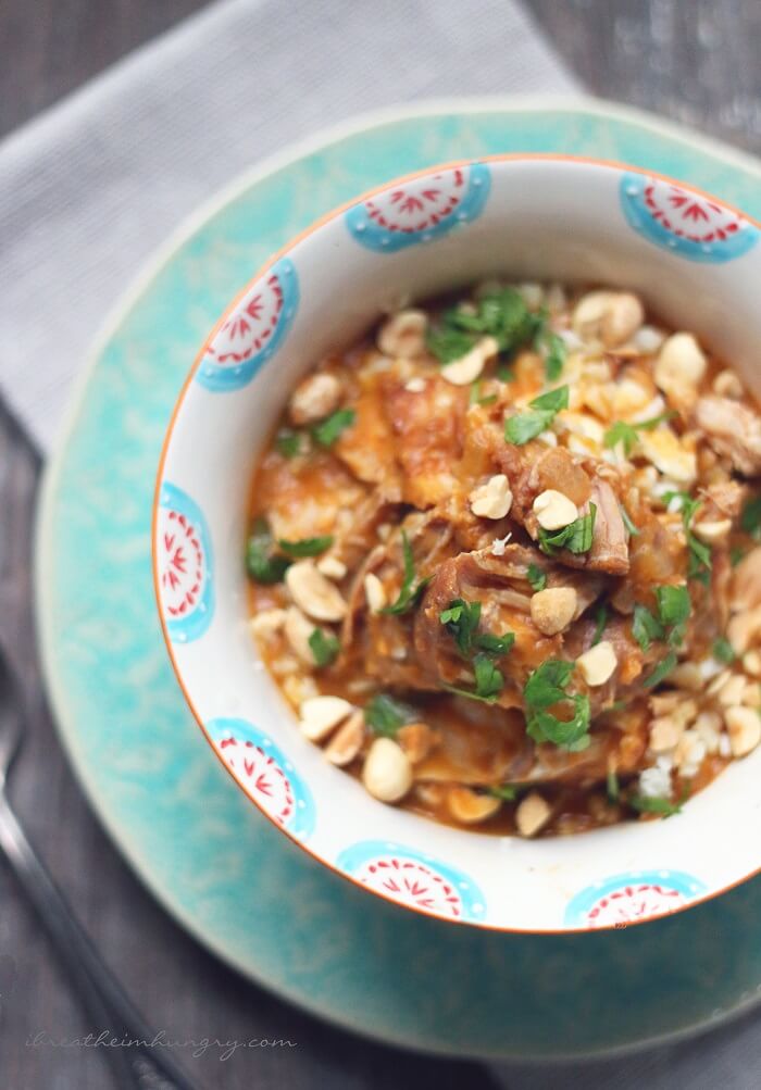 Keto Pumpkin Stew with pork and peanuts