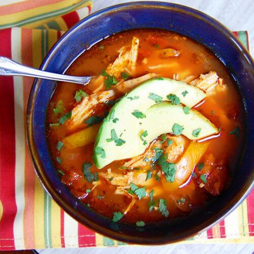 slow cooker chicken enchilada soup