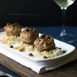 A low carb and gluten free meatball recipe from Mellissa Sevigny of I Breathe Im Hungry