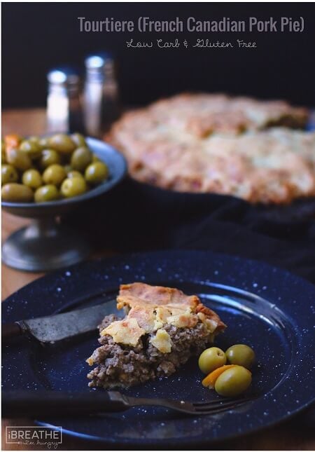 This low carb and gluten free version of the traditional Tourtiere, a French Canadian pork pie is just as good as my grandmothers!