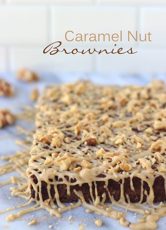 Delicious Keto Caramel Nut Chocolate Brownies - low carb and gluten free
