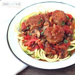 A low carb meatball recipe from Mellissa Sevigny of I Breathe Im Hungry