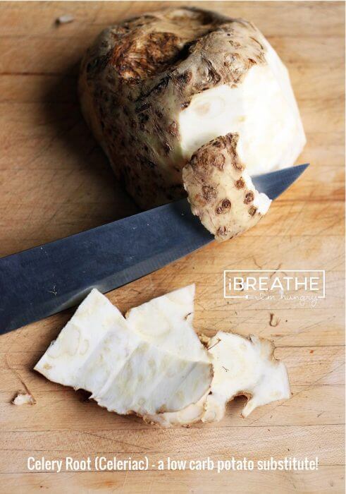 How to prepare Celeriac in a low carb diet by I Breathe Im Hungry