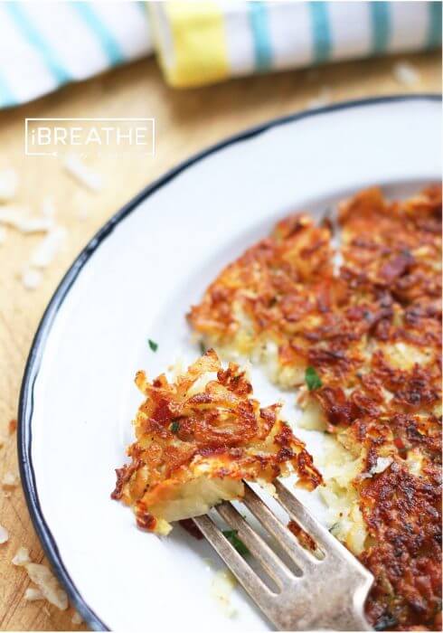 A low carb Rosti recipe from I Breathe Im Hungry - perfect for breakfast or dinner!