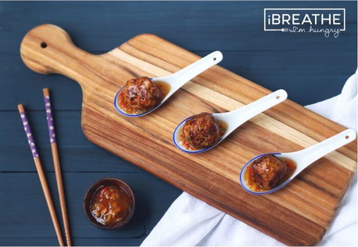 a low carb meatball recipe from I Breathe Im Hungry