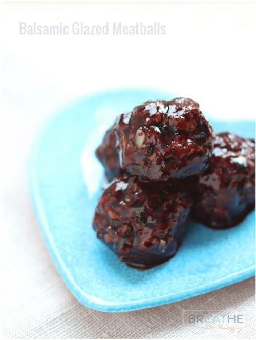 This recipe for balsamic glazed low carb meatloaf can also make meatballs - perfect for your next party!