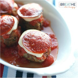 A low carb and gluten free meatball recipe from Mellissa Sevigny of I Breathe Im Hungry