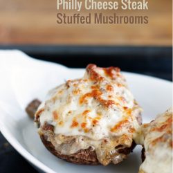 These delicious Philly Cheese Steak Stuffed Mushrooms will be a hit with the entire family! Low carb and gluten free too!