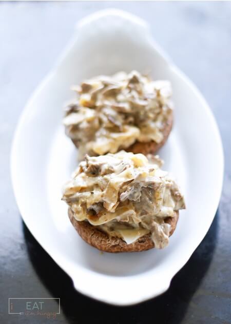 These delicious Philly Cheese Steak Stuffed Mushrooms will be a hit with the entire family! Low carb and gluten free too!