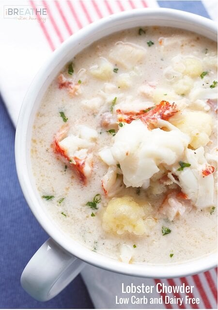 keto lobster chowder dairy free